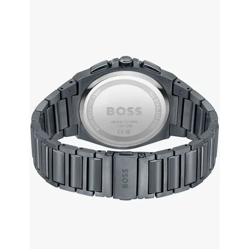 HUGO BOSS MENS STEER CHRONO WATCH HB1514045 GREEN DIAL