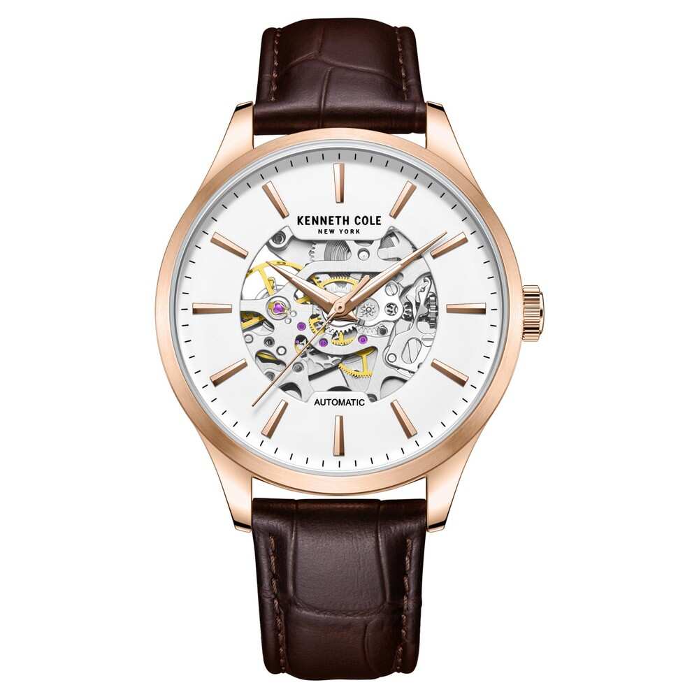 Kenneth Cole White Dial Automatic Watch for Men KCWGE2216901MN