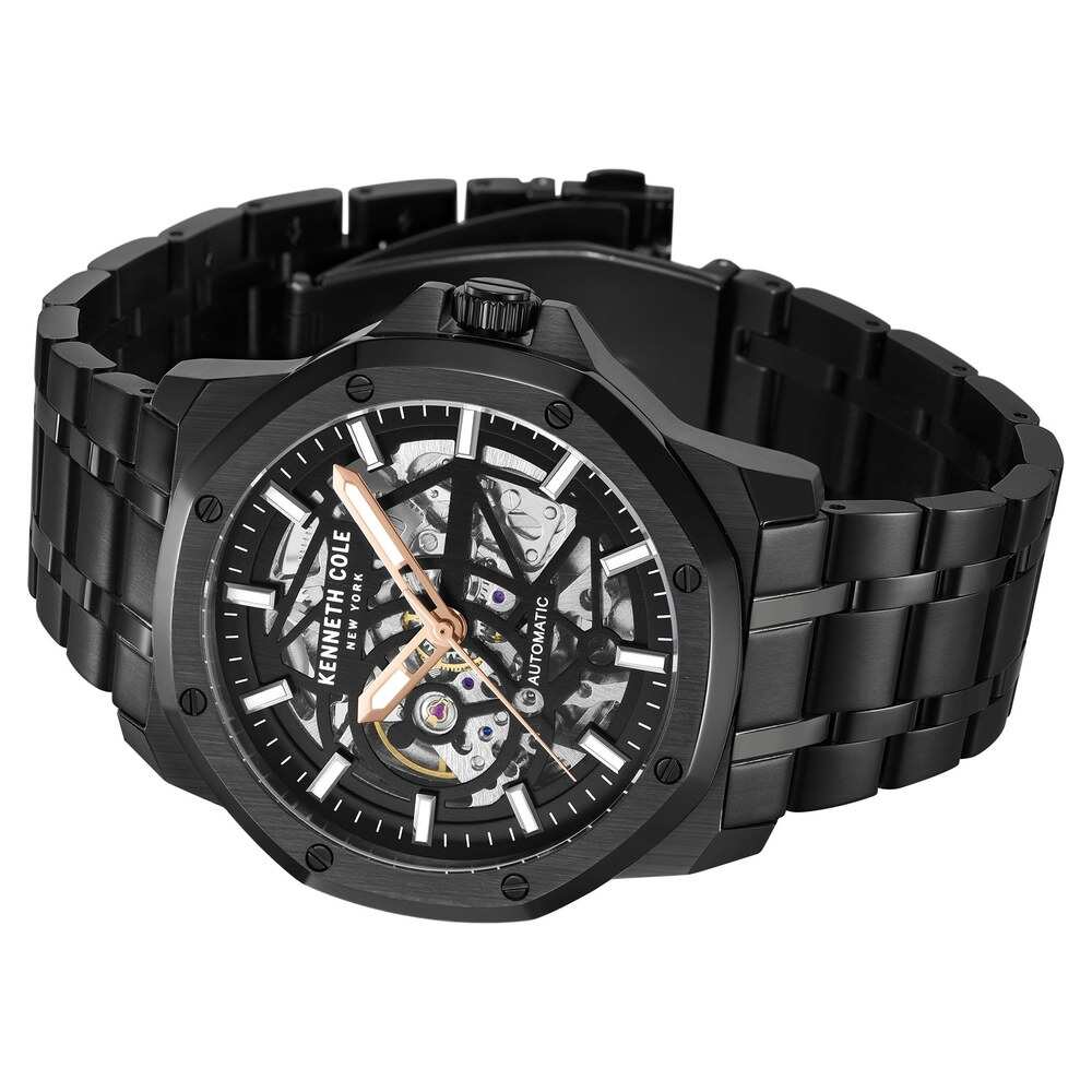 Kenneth Cole Black Dial Automatic Watch for Men KCWGL2232904MN