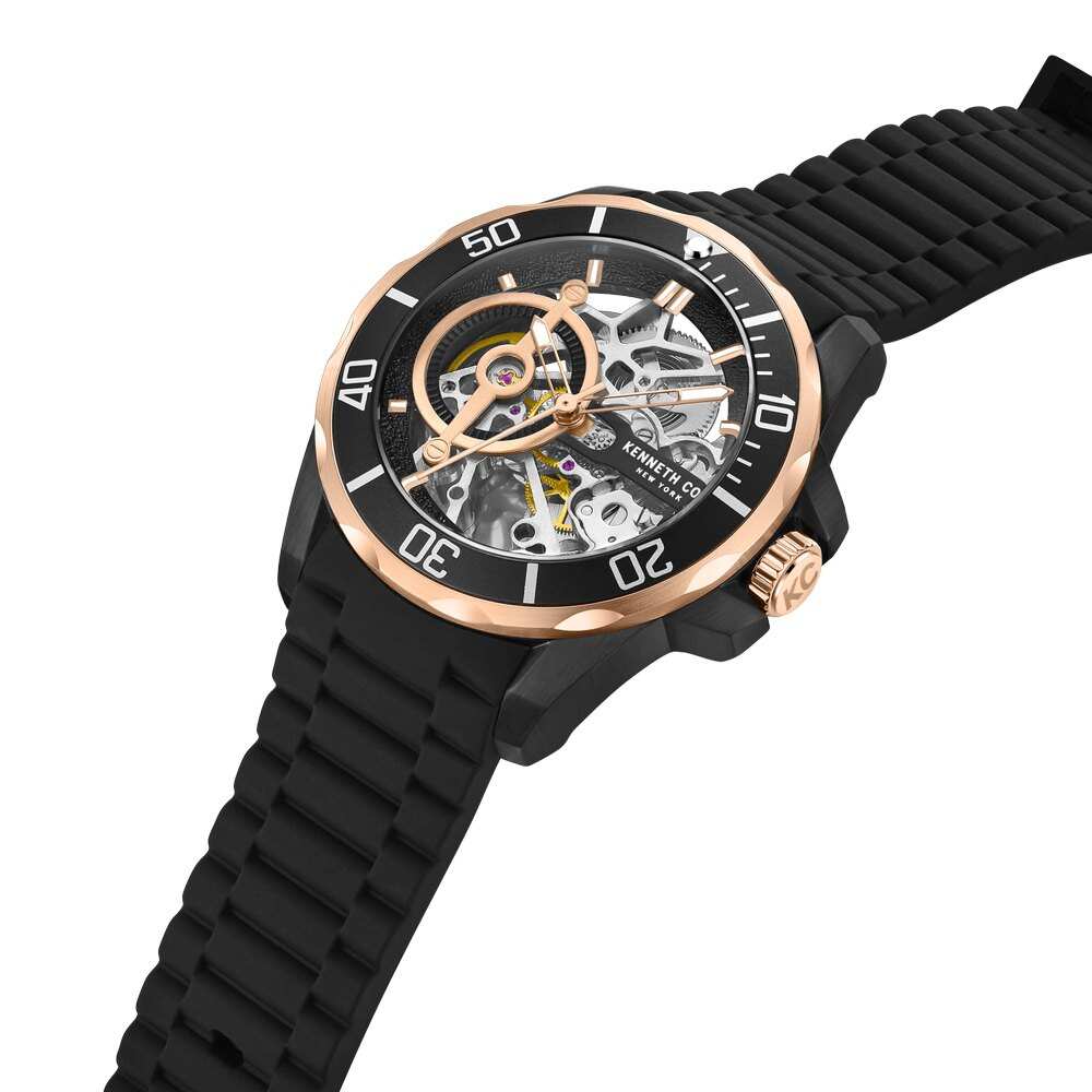 Kenneth Cole Black Dial Automatic Watch for Men KCWGR0012804MN