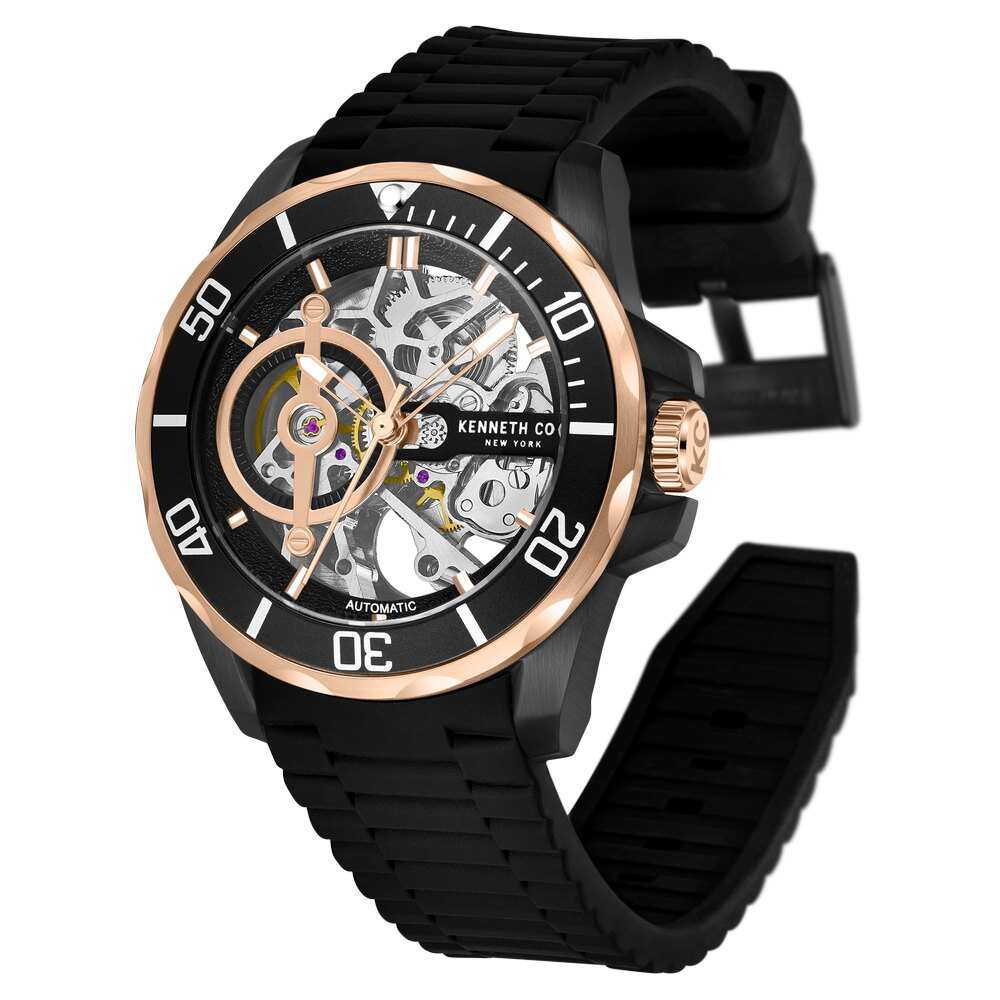 Kenneth Cole Black Dial Automatic Watch for Men KCWGR0012804MN