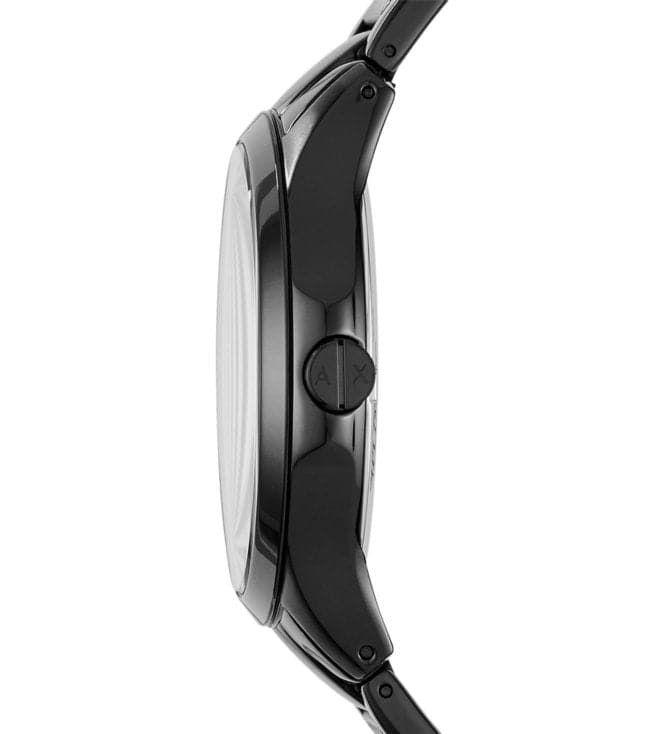ARMANI EXCHANGE AX7101 Hampton Black Dial Watch With Bracelet for Men - Gift Set 