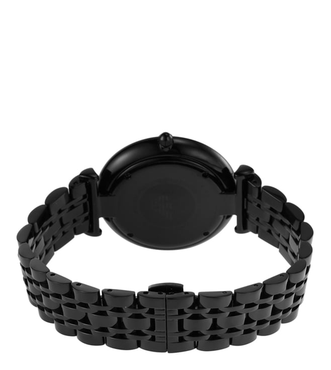 AR11299 Gianni T-Bar Black Dial Watch for Men