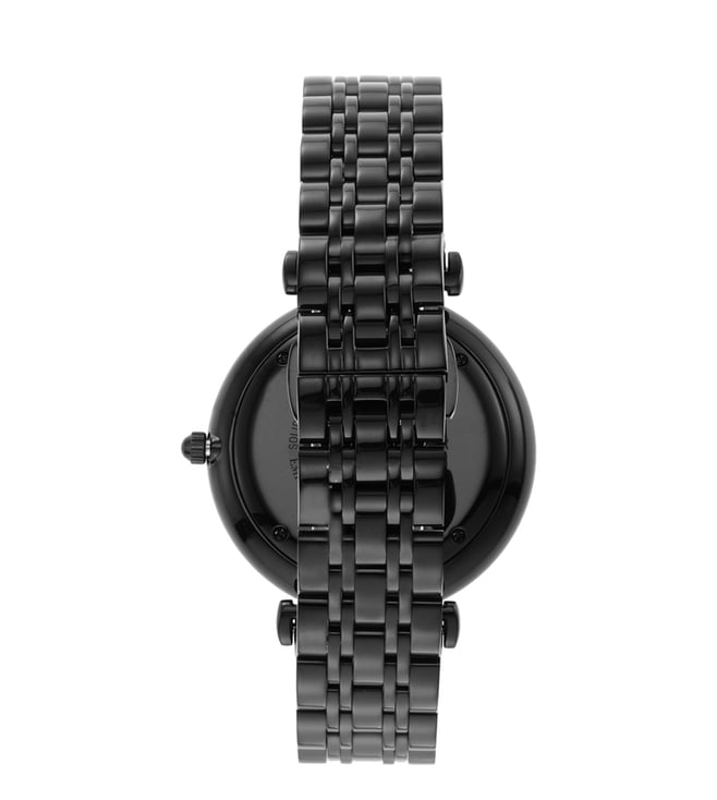 AR11299 Gianni T-Bar Black Dial Watch for Men