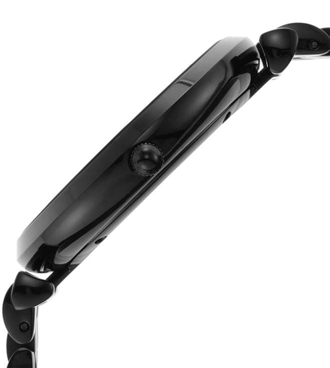 AR11299 Gianni T-Bar Black Dial Watch for Men