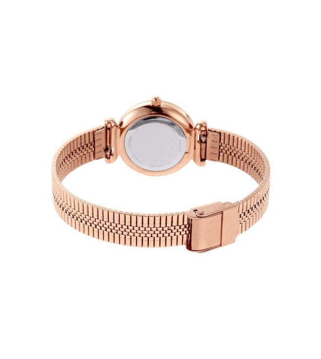 Carlie Mini Three-Hand Rose-Gold-Tone Stainless-Steel Watch