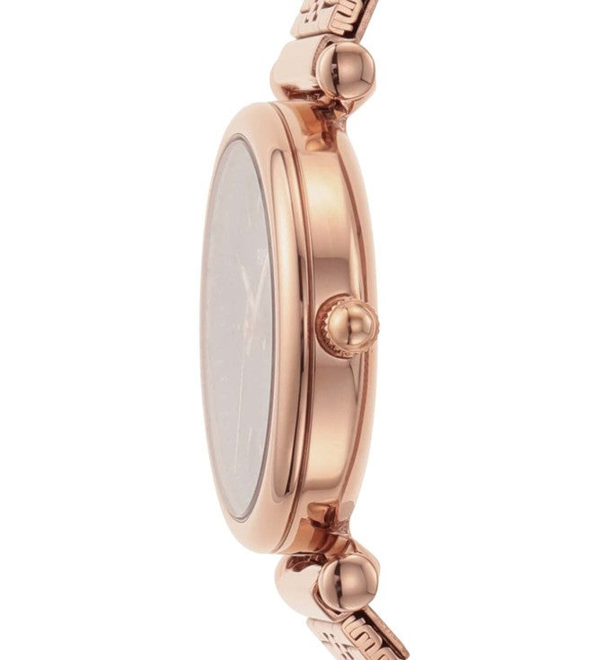 Carlie Mini Three-Hand Rose-Gold-Tone Stainless-Steel Watch
