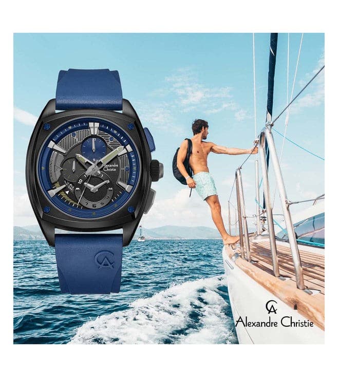 ALEXANDRE CHRISTIE Chronograph Watch for Men 6591MCRUBBU