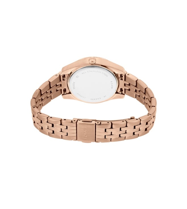 Scarlette Mini Three-Hand Date Rose Gold-Tone Stainless Steel Watch
