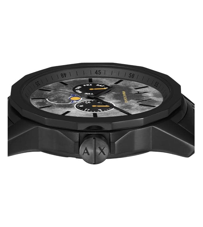 Armani Exchange Quartz 44 mm Grey Dial Stainless Steel Analog Watch for Men - AX1738I