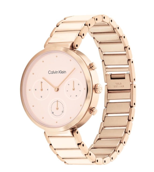 CALVIN KLEIN 25200283 Minimalistic T-Bar Chronograph Watch for Women