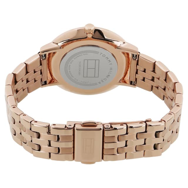 Silver Dial Rose Gold Stainless Steel Strap Watch Nbth1781760