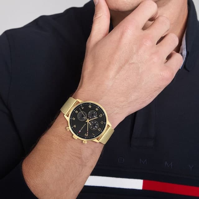 Tommy Hilfiger Multifunction Black Dial Watch for Men TH1791989