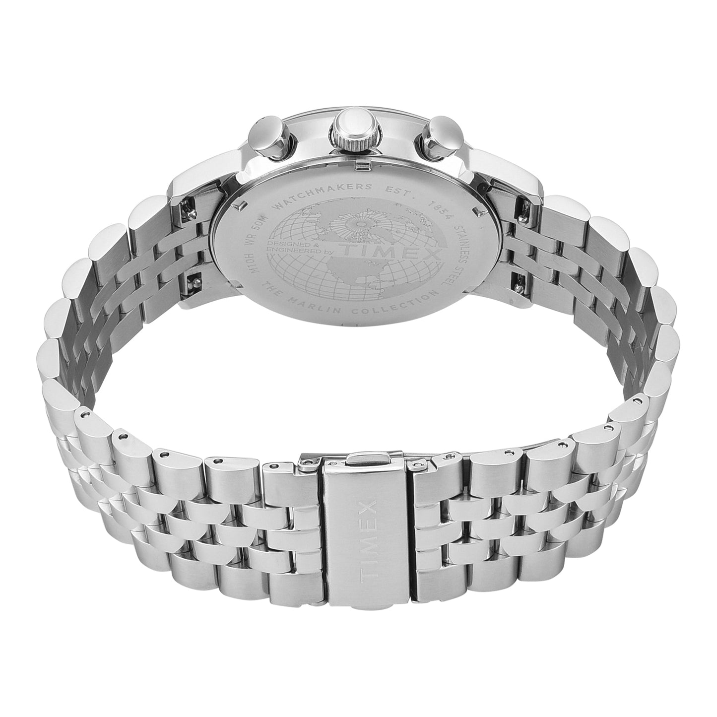 TIMEX MARLIN Silver-Tone Round Dial Analog Men's Watch - TWEG26704