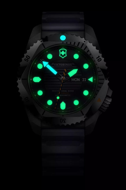 Victorinox Dive Pro Automatic Blue Rubber Black Dial Watch 241995