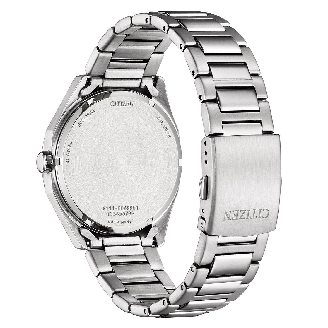 CITIZEN ECO-DRIVE GENTS WATCH BLACK DIAL - BM7600-81E