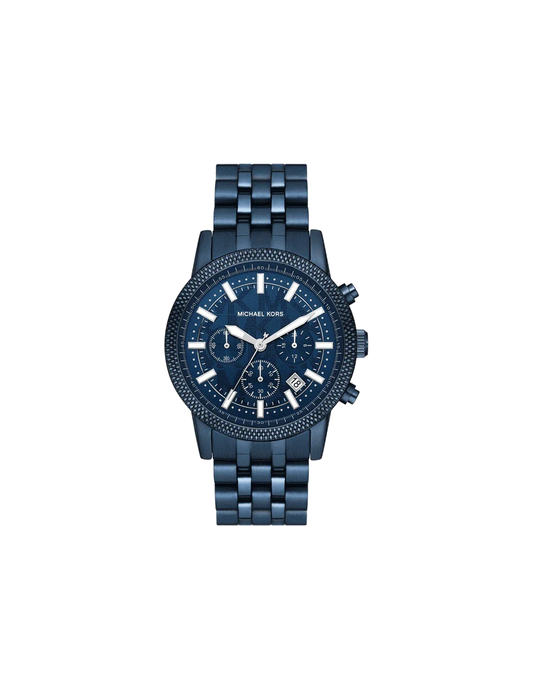 MICHAEL KORS Oversized Hutton Navy-Tone Watch