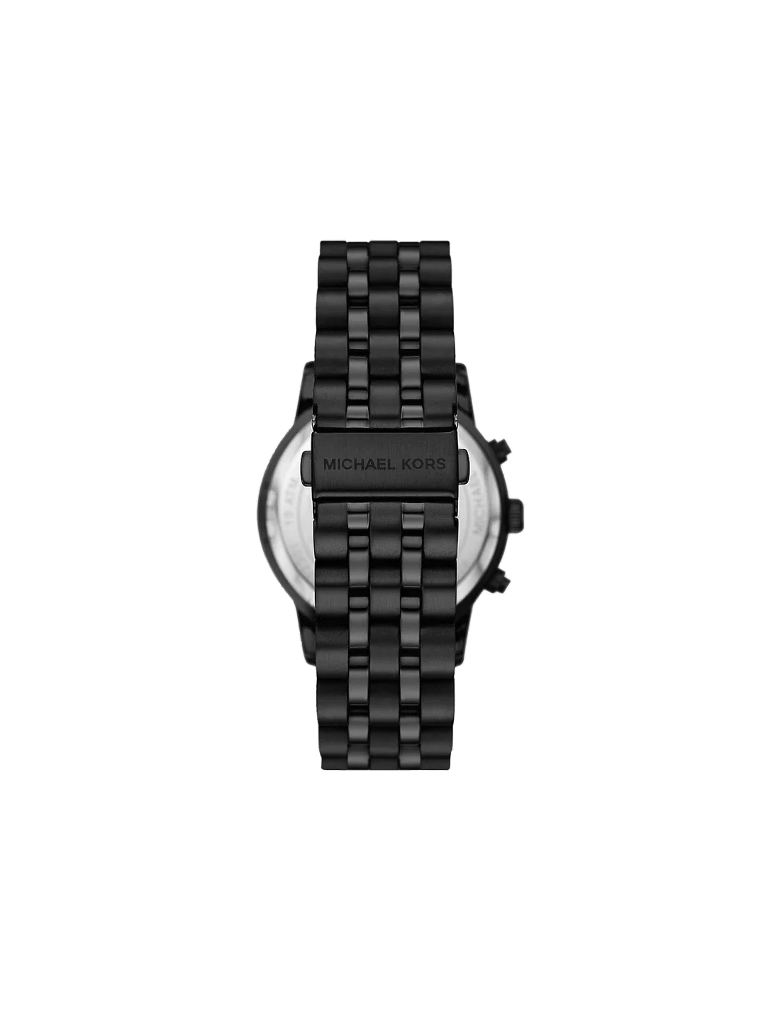 Michael Kors Hutton 43 mm Black Dial Stainless Steel Chronograph Watch for Men - MK9089