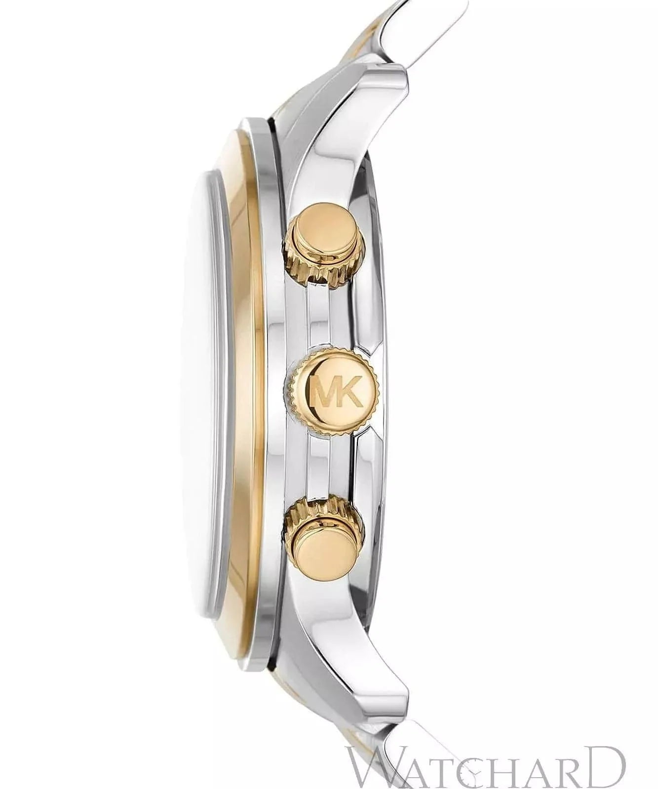 Michael Kors Runway 45 mm Gold Dial Stainless Steel Chronograph Watch for Men - MK9075I