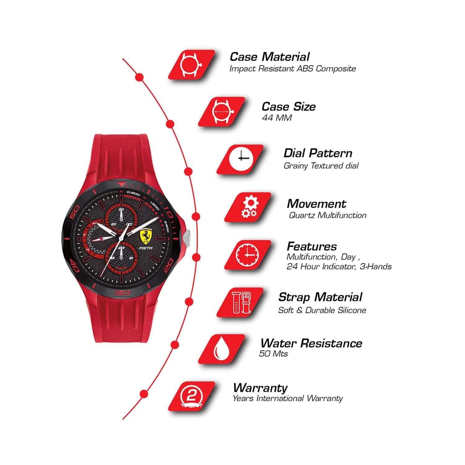 Pista Multifunction Men's Watch -  0830723