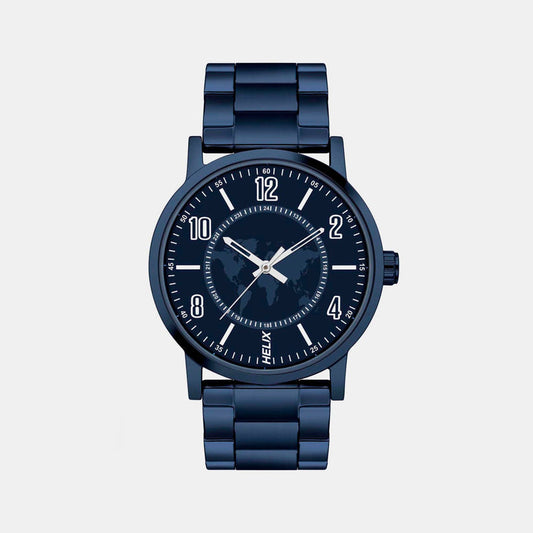 HELIX  Male Blue Analog Stainless Steel Watch TW035HG13 TW035HG13