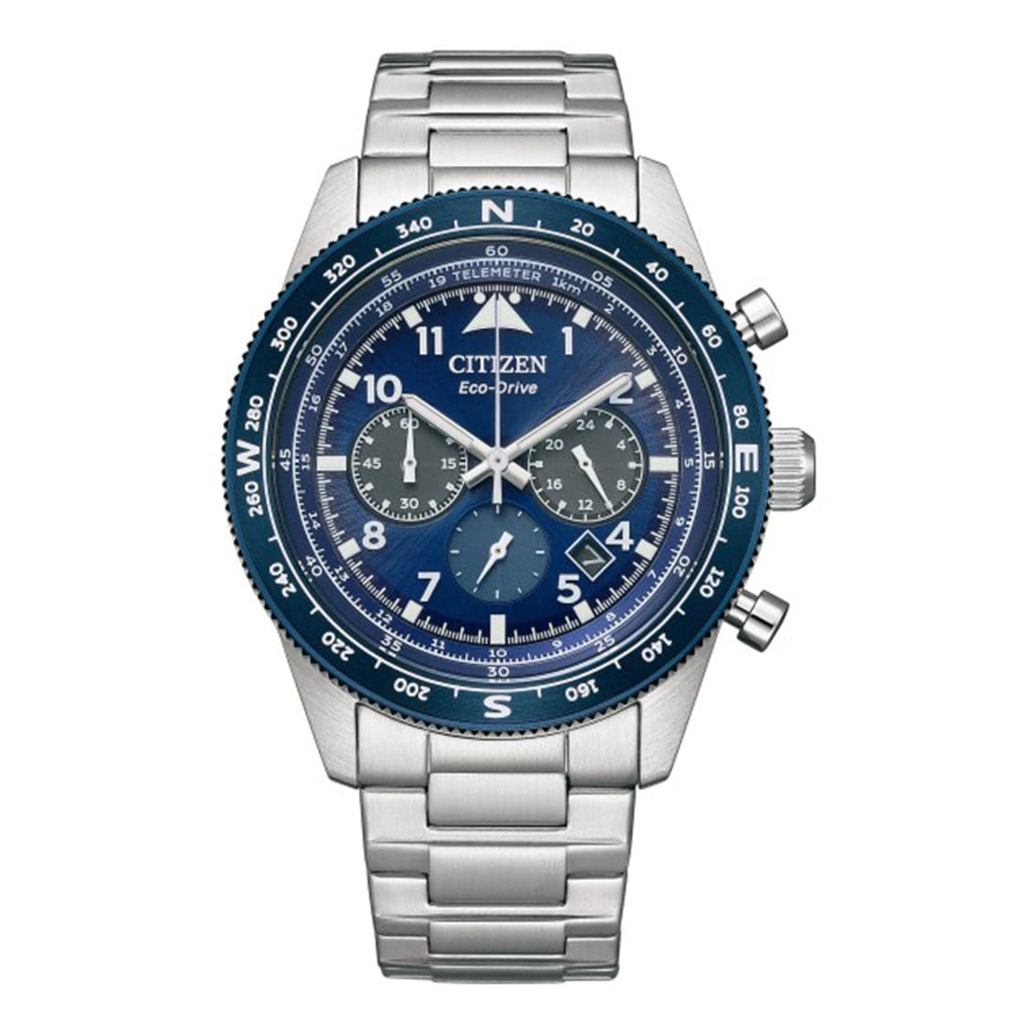 CITIZEN ECO-DRIVE GENTS WATCH BLUE DIAL - CA4554-84L