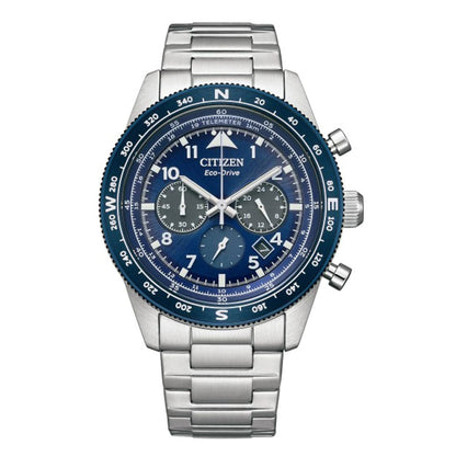 CITIZEN ECO-DRIVE GENTS WATCH BLUE DIAL - CA4554-84L