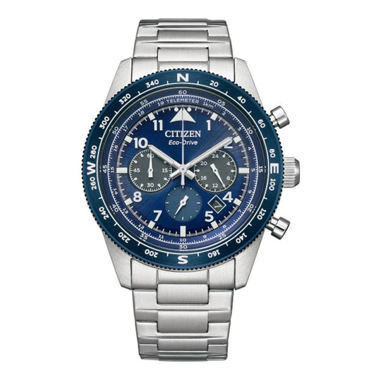 CITIZEN ECO-DRIVE GENTS WATCH BLUE DIAL - CA4554-84L