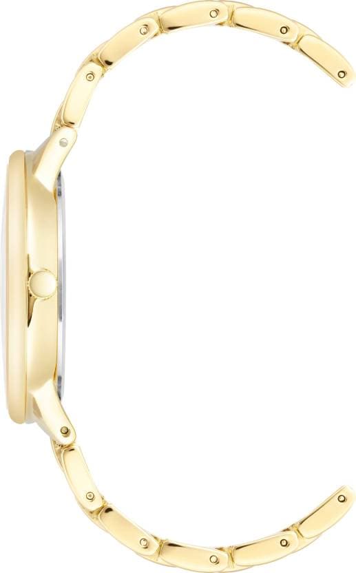 Anne Klein Green Dial Rose Gold Metal Strap Watch NDAK3750BMGB