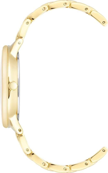 Anne Klein Green Dial Rose Gold Metal Strap Watch NDAK3750BMGB