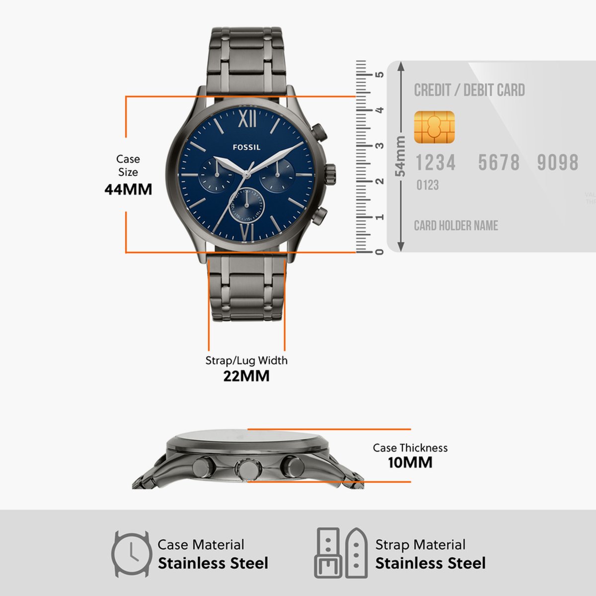 FOSSIL Fenmore Men Multifunctional Watch - BQ2401N