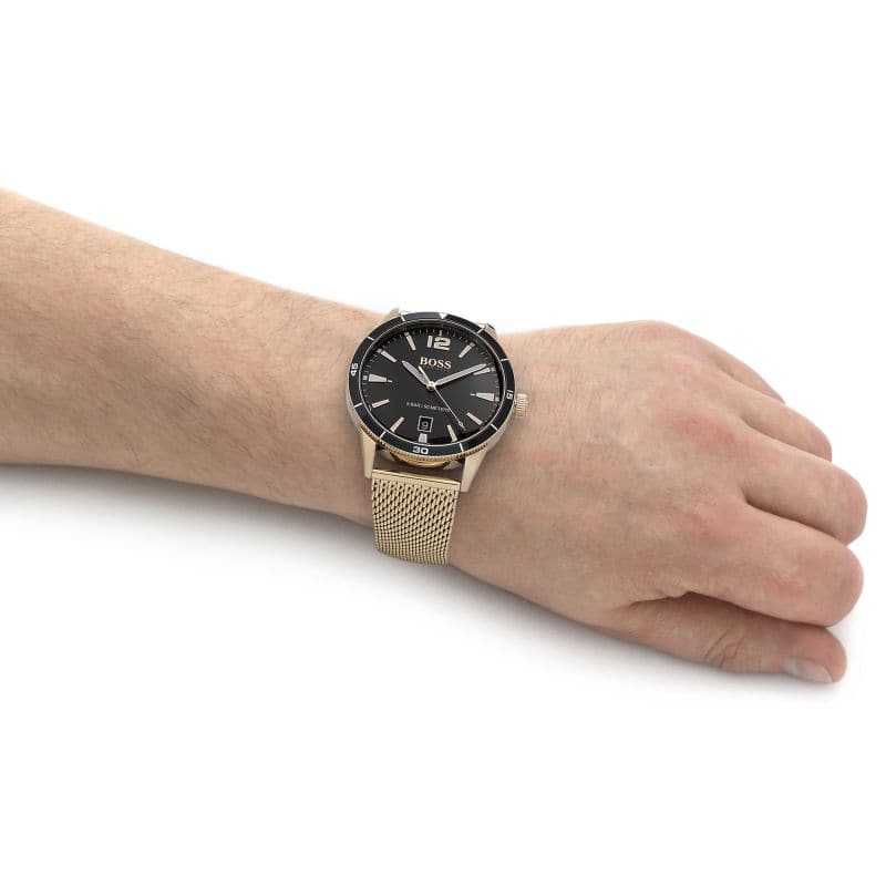 HUGO BOSS Drifter Gold & Black Watch