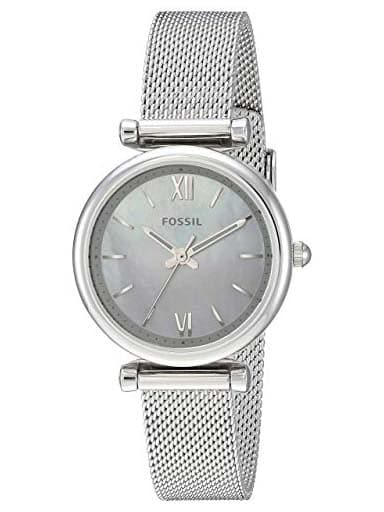 Fossil Carlie Mini Three-Hand Stainless Steel Women Watch Es4432