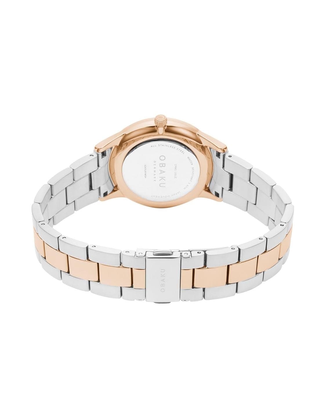OBAKU Dual-Tone Water-Resistant Analogue Watch V247LXVWSH