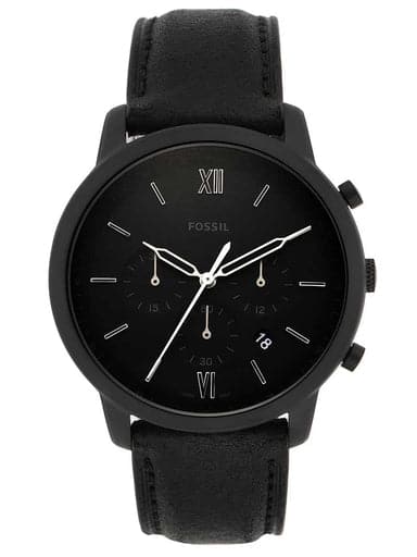 Fossil Neutra Chronograph Black Leather Watch