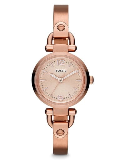 Fossil Georgia Mini Rose-Tone Stainless Steel Watch