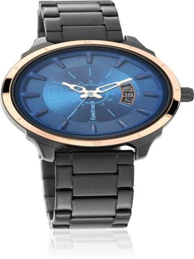 Fastrack All Nighters Blue Dial Stainless Steel Strap Watch