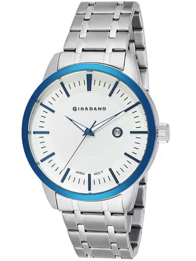 Giordano White Dial Stainless Steel Strap Men'S Watch 1947-33