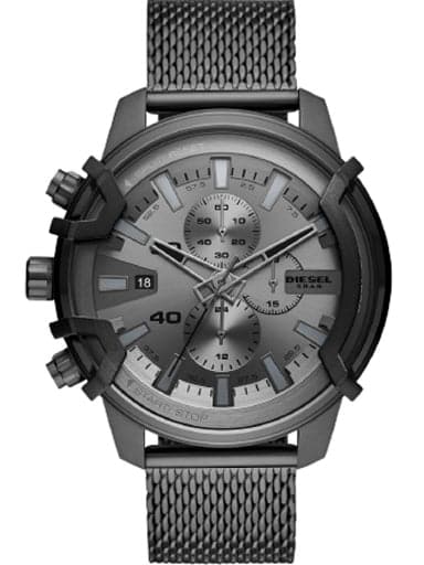 Diesel Griffed Chronograph Gunmetal Stainless Steel Watch