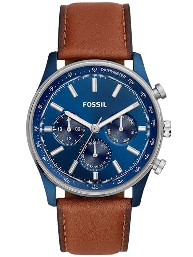 Fossil Sullivan Multifunction Brown Leather Watch