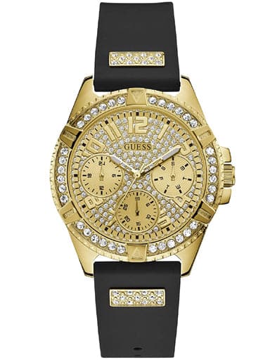 Guess Analog Champagne Dial Women'S Watch-W1160L1