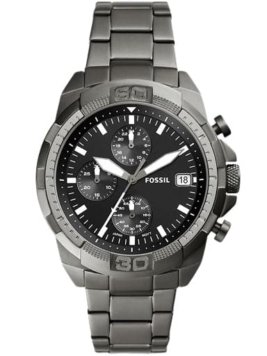 Fossil Bronson Chronograph Smoke Stainless Steel Watch