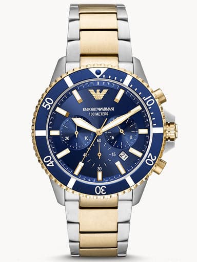 Emporio Armani Chronograph Two-Tone Stainless Steel Watch Ar11362I