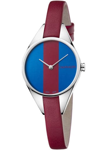 Calvin Klein Rebel Burgund And Blue Dial K8P231Un