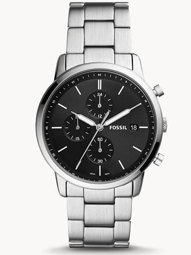 Fossil Minimalist Chronograph Stainless Steel Watch Fs5847I