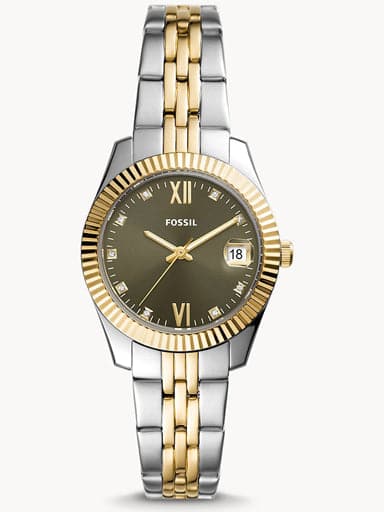 Scarlette Mini Three-Hand Date Two-Tone Stainless Steel Watch Es5123I
