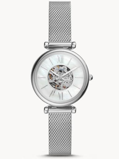 Fossil Carlie Mini Automatic Stainless Steel Mesh Watch Me3189