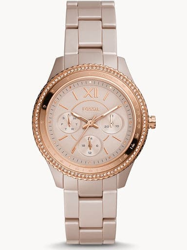 Fossil Stella Multifunction Caramel Ceramic Watch Ce1112