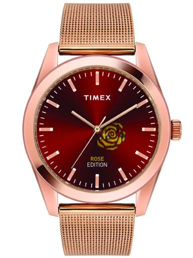 Timex Rose Edition Analog Red Dial Women'S Watch Twel13202