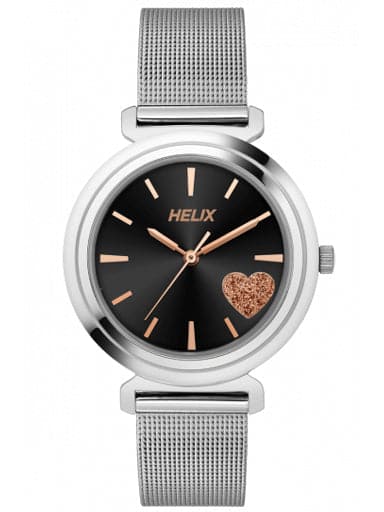 Helix #Hashtag Themed Stainless Steel Bracelet Watch Tw045Hl05